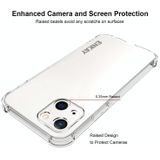 Hat-Prince Enkay Clear TPU Schokbestendig Soft Case Drop Protection Cover + Full Coverage Gehard Glas Protector Film voor iPhone 13