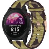 Voor Garmin Forerunner 255S 18 mm Nylon Woven Watch Band