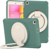 Shockproof TPU + PC Protective Case with 360 Degree Rotation Foldable Handle Grip Holder &amp; Pen Slot For Samsung Galaxy Tab A 8.0 2019 T290(Emmerald Green)