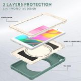 Shockproof TPU + PC Protective Case with 360 Degree Rotation Foldable Handle Grip Holder &amp; Pen Slot For Samsung Galaxy Tab A 8.0 2019 T290(Emmerald Green)