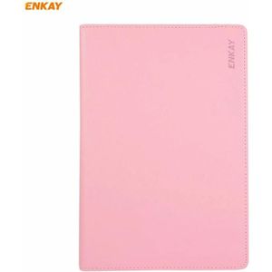 ENKAY voor Samsung Galaxy Tab S7 11.0 T870 / T875 ENK-8012 360 Graden Rotatie Litchi Textuur Horizontale Flip PU Lederen Smart Case met Houder &amp; Slaap / Wake-up(Pink)