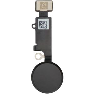 Home-knop Flex-kabel voor iPhone 8  ondersteunt geen vingerafdruk identificatie (zwart)