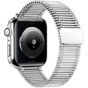 Kettinglus stalen horlogeband voor Apple Watch Series 7 41 mm / 6 &amp; SE &amp; 5 &amp; 4 40mm / 3 &amp; 2 &amp; 1 38 mm