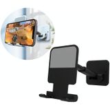 2 stks T11 Wall Pasta Mobiele Telefoon Bracket Opvouwbare Lift Badkamer Keuken Muurbeugel (Zwart)