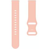 22mm voor Xiaomi Haylou RT RS3 LS04 / LS05S Universele Inner Back Gesp Perforation Siliconen Vervanging Strap Horlogeband (Pink)