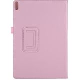 Voor Lenovo Tab 4 10 Plus (TB-X704) / Tab 4 10 (TB-X304) Litchi Texture Solid Color Horizontal Flip Leather Case met Holder &amp; Pen Slot(Pink)