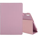 Voor Lenovo Tab 4 10 Plus (TB-X704) / Tab 4 10 (TB-X304) Litchi Texture Solid Color Horizontal Flip Leather Case met Holder &amp; Pen Slot(Pink)