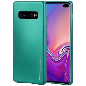 MERCURY GOOSPERY ik GELEI metalen TPU Case voor Galaxy S10+(Green)