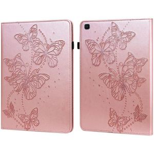 Voor Samsung Galaxy Tab A 8.0  T290 Reliëf Butterfly Pattern Horizontal Flip Leren Tablet Case (Pink)