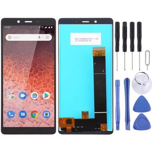 LCD-scherm en digitizer volledige montage voor Nokia 1 plus (zwart)