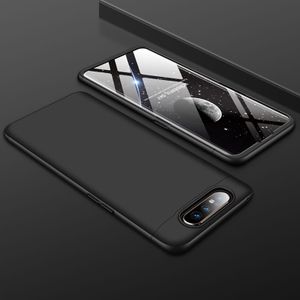 GKK drie fase splicing volledige dekking PC Case voor Galaxy A80 (zwart)
