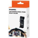 HAWEEL universeel autostuur houder voor iPhone 6 &amp; 6 Plus / Smartphone (zwart)