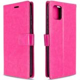 Voor Galaxy A81 Crazy Horse Texture Horizontale Flip Lederen case met Holder &amp; Card Slots &amp; Wallet &amp; Photo Frame(rose)