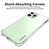 Hat-Prince ENKAY Clear TPU Shockproof Soft Case Drop Protection Cover + Clear HD Gehard Glas Protector Film Voor iPhone 13 Pro