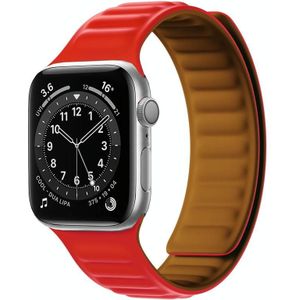 Siliconen magnetische band horlogeband voor Apple Watch Series 7 41mm / 6 &amp; SE &amp; 5 &amp; 4 40mm / 3 &amp; 2 &amp; 1 38mm