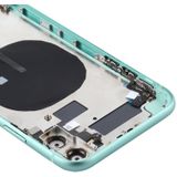 Battery Back Cover (met Side Keys &amp; Card Tray &amp; Power + Volume Flex Cable &amp; Wireless Charging Module) voor iPhone 11(Groen)