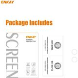 1 Set Voor iPhone 12 / 12 mini ENKAY Hat-Prince 0 2 mm 9H 2.15D Round Edge Camera Lens Tempered Glass Film 2 PCS/Set