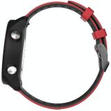 22mm voor xiaomi haylou rt rs3 ls04 / ls05s universele tweekleurige siliconen vervanging riem horlogeband (rood zwart)