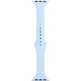 Slimming Silicone Replacement Watchband For Apple Watch Series 7 45mm / 6&amp;SE&amp;5&amp;4 44mm / 3&amp;2&amp;1 42mm(Mint Green)