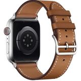 For Apple Watch Series 8 45mm imak PG1 Series Leather Watch Band(Brown)