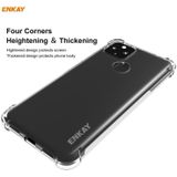 Voor Google Pixel 5A 5G Hat-Prince ENKAY Clear TPU Shockproof Case Soft Anti-slip Cover