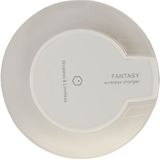 FANTASIE Wireless Charger  For iPhone 8 / 8 Plus / X &amp; alle QI standaard compatibele apparaten Galaxy S5 / S4 / opmerking 4 / 3  etc(White)