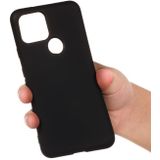 Voor Google Pixel 5XL Pure Color Liquid Siliconen Schokbestendige Full Coverage Case(Zwart)