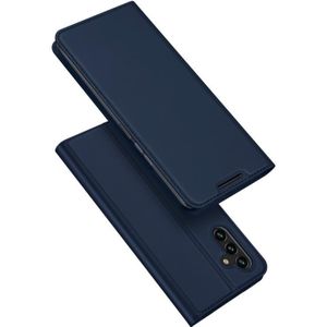 For Samsung Galaxy A13 5G DUX DUCIS Skin Pro Series Horizontal Flip Leather Phone Case with Holder &amp; Card Slots(Blue)