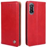 Voor Xiaomi Redmi K40 Gaming Non-Magnetic Retro Texture Lederen Telefoonhoes