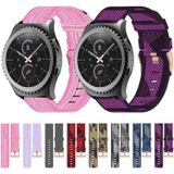 Voor Samsung Gear S2 Classic 20 mm nylon geweven horlogeband