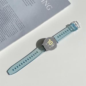 For Samsung Galaxy Watch 3 45mm Discoloration in Light TPU Replacement Strap Watchband(Green)