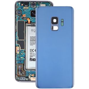 Batterij achtercover met camera lens voor Galaxy S9 (blauw)