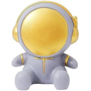 Astronaut Tablet Telefoon Beugel Desktop Telefoon Houder Ornamenten(Grijs)