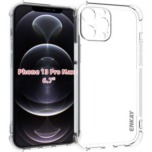 Hat-Prince Enkay Clear TPU Shockproof Soft Case Drop Protection Cover voor iPhone 13 Pro Max