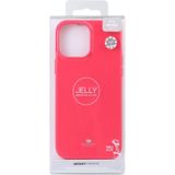Goosspery Jelly Full Coverage Soft Case voor iPhone 13 Pro Max (Rose Red)