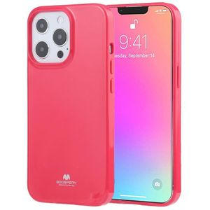 Goosspery Jelly Full Coverage Soft Case voor iPhone 13 Pro Max (Rose Red)