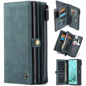 For Samsung Galaxy Note 20 Ultra CaseMe 018 Detachable Multi-functional Horizontal Flip Leather Case with Card Slot &amp; Holder &amp; Zipper Wallet &amp; Photo Frame(Blue)