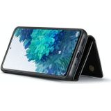 Voor Samsung Galaxy S20 FE DG.MING M1 Serie 3-voudige multi-kaart portemonnee + magnetische achterkant schokbestendig geval met houderfunctie