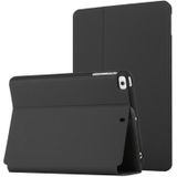 Voor iPad Mini  / 4/3/2 / 1 Dual-vouwen Horizontale Flip Tablet Leren Case met Houder &amp; Sleep / Wake-up Functie (Zwart)