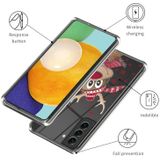Voor Samsung Galaxy S22 + 5G Kerstpatroon Clear TPU Phone Cover Case (Grappige Elanden)