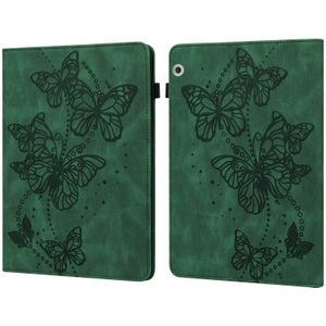 Voor Huawei MediaPad T3 10 9.6 Inch Reliëf Butterfly Patroon Horizontale Flip Leren Tablet Case