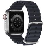DUX DUCIS Sea Wave siliconen horlogeband voor Apple Watch-serie 8 &amp; 7 45 mm / SE 2 &amp; 6 &amp; SE &amp; 5 &amp; 4 44 mm / 3 &amp; 2 &amp; 1 42 mm