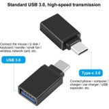 HAWEEL USB-C / Type-C Male to USB 3.0 Female OTG Data Transmission Adapter(Black)