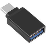 HAWEEL USB-C / Type-C Male to USB 3.0 Female OTG Data Transmission Adapter(Black)