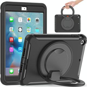 Shockproof TPU + PC Protective Case with 360 Degree Rotation Foldable Handle Grip Holder &amp; Pen Slot For iPad mini 3 / 2 / 1(Black)