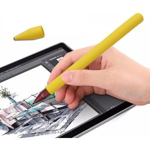 Stylus pen silicagel beschermhoes voor Microsoft Surface Pro 5/6 (geel)