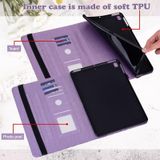 Voor Huawei MatePad T 10S 10.1 Inch / T 10 9.7 Inch Tree &amp; Deer Pattern Pressed Printing Leren Tablet Case (Purple)