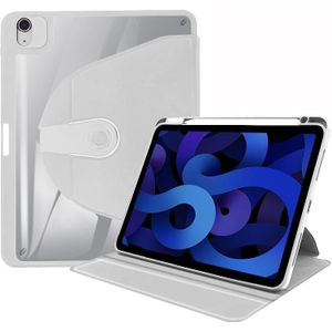 Voor iPad mini 6 acryl 360 graden rotatie houder tablet lederen tas