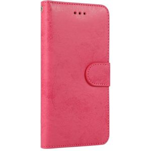Voor iPhone 6 KLT888-2 Retro 2 in 1 Afneembare Magnetische Horizontale Flip TPU + PU Lederen case met Holder &amp; Card Slots &amp; Photo Frame &amp; Wallet(Rose Red)