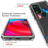 Voor Motorola Moto G Stylus 5G 2 in 1 Hoge Transparant Geschilderd Schokbestendig PC + TPU Beschermhoes (Boomvlinders)